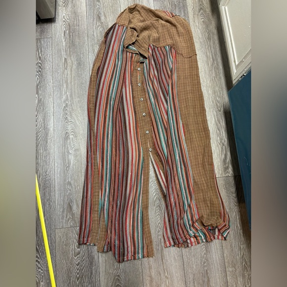 Pol brown Striped Multicolor Long Kimono - Picture 12 of 12